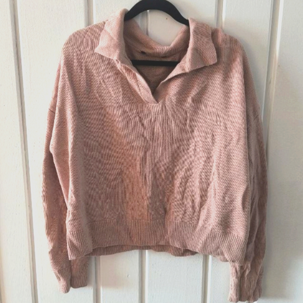 Beige Collared Pullover - Picture 2 of 4